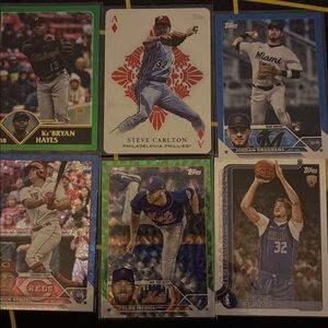 Baseball Trading Card Collection. all numbered cards